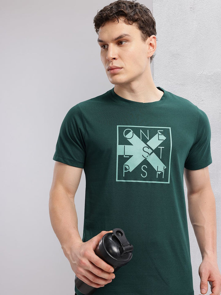 HRX by Hrithik Roshan Brand Logo Print Training T-shirt