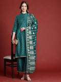 Anouk Ethnic Printed Kurta Set With Dupatta