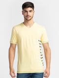 Being Human Typography Printed V-Neck T-shirt