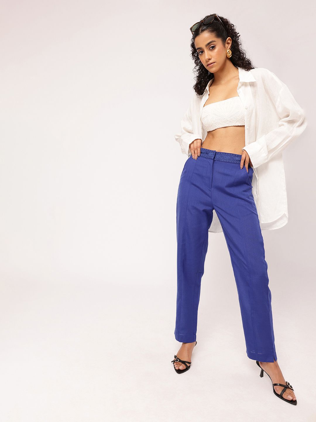 Women Holiday Chic Celebrate In Style Regular Trousers