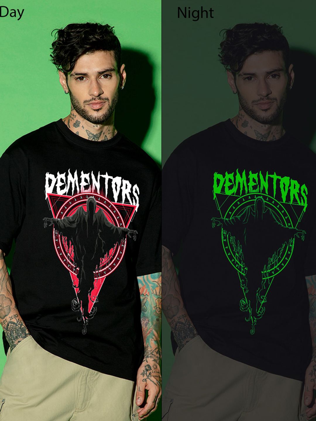 Bewakoof X Harry Potter Graphic Printed Oversized Fit T-shirt