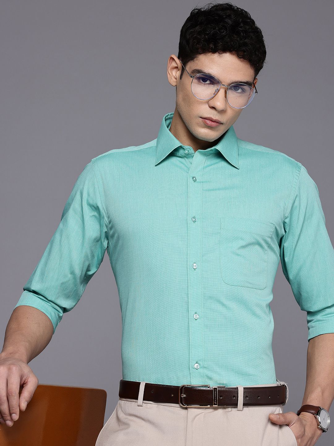 Raymond Pure Cotton Slim Fit Formal Shirt