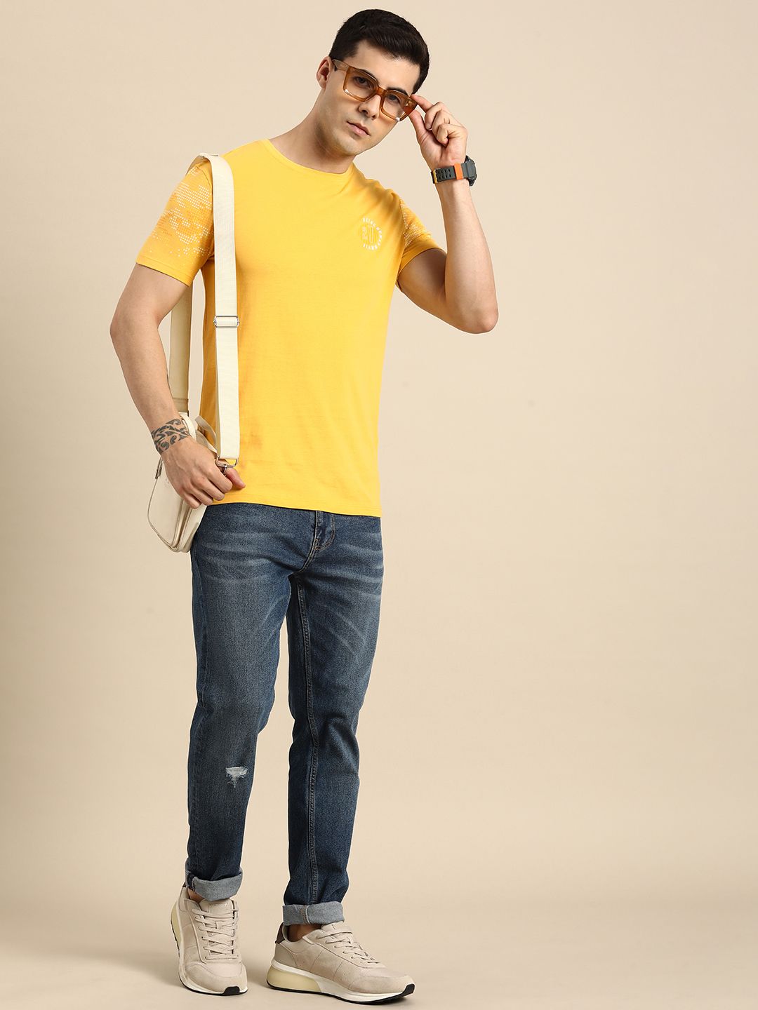 Being Human Pure Cotton Applique T-shirt