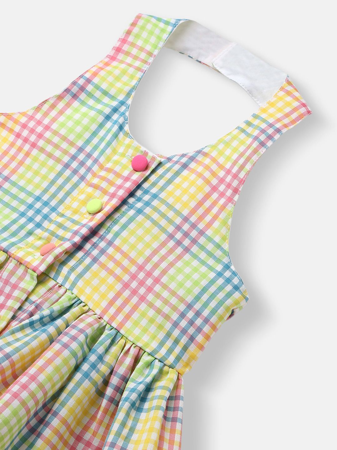 Nauti Nati Multicoloured Checked Halter Neck Dress