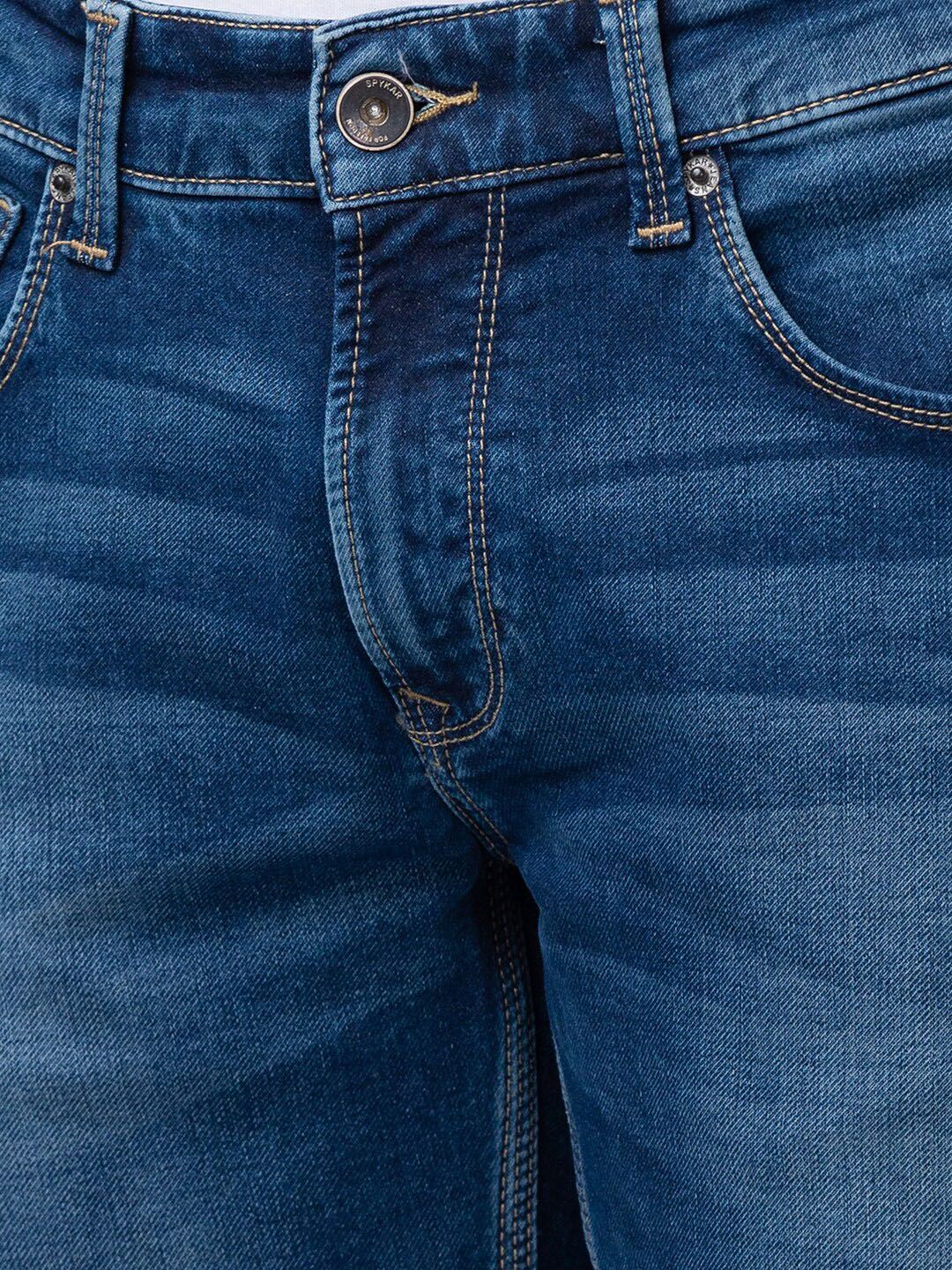 SPYKAR Men Mid-Rise Heavy Fade Stretchable Cotton Jeans