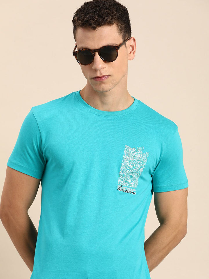 Being Human Pure Cotton Graphic Printed Casual T-shirt
