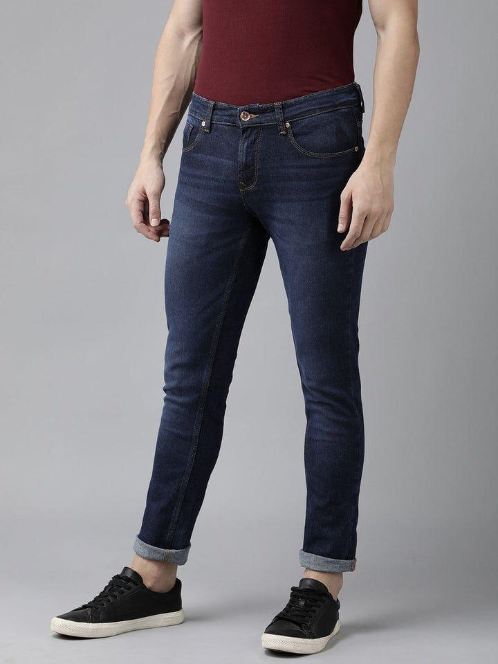 SPYKAR Men Skinny Fit Low-Rise Light Fade Stretchable Jeans