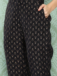 Libas Ethnic Motifs Printed Thread Work Detail Straight Kurta with Trousers & Dupatta