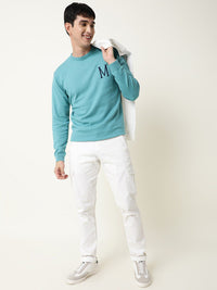 RARE RABBIT Men Alba Slim Fit Round Neck Sweatshirt