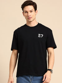 Being Human Graphic Printed Drop-Shoulder Sleeves Pure Cotton T-shirt