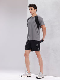 HRX by Hrithik Roshan Colourblock Rapid-Dry Training T-shirt