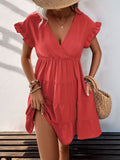 DressBerry Ruffled Fit & Flare Dress