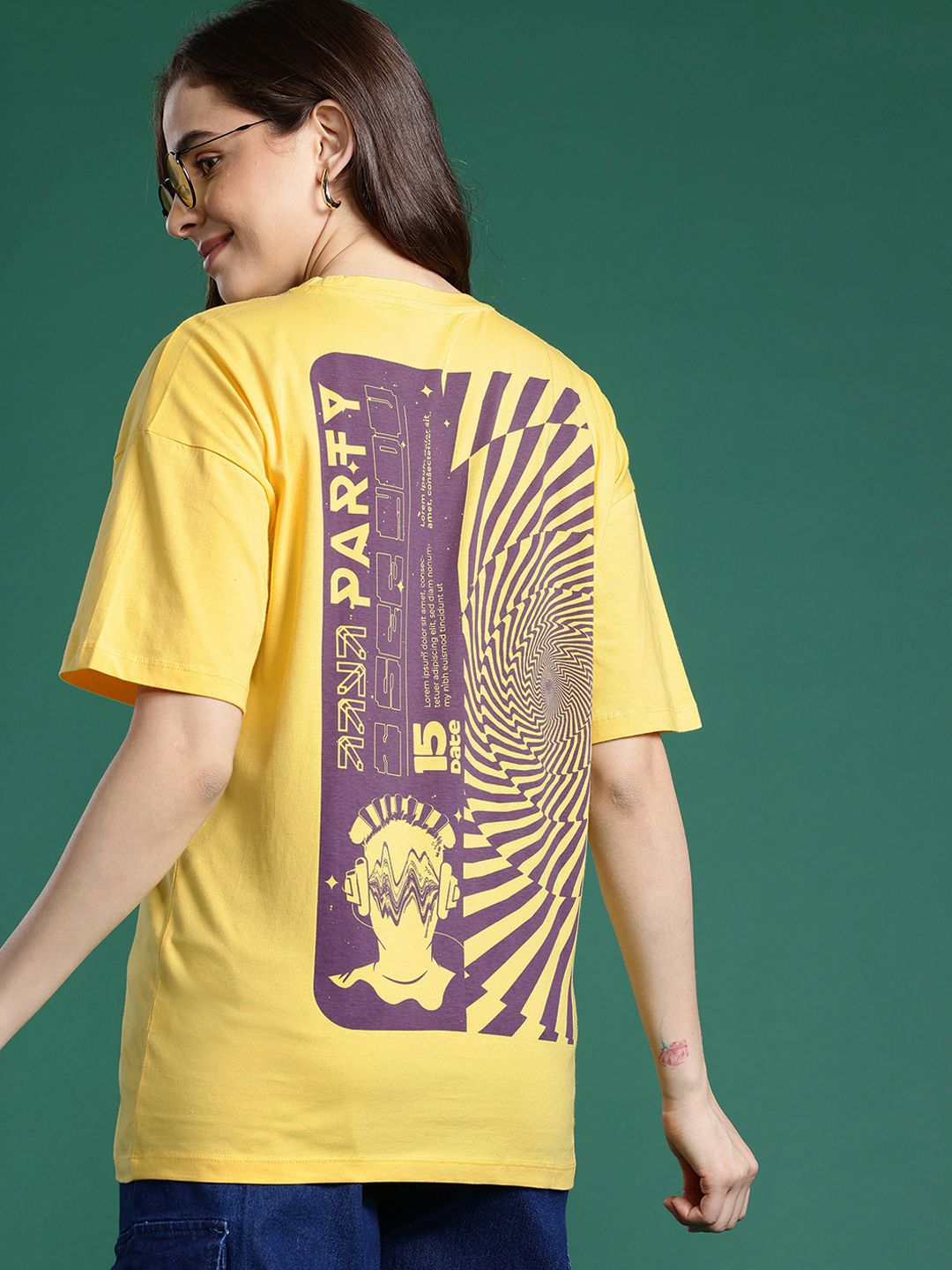 DressBerry Women Printed Pure Cotton T-shirt