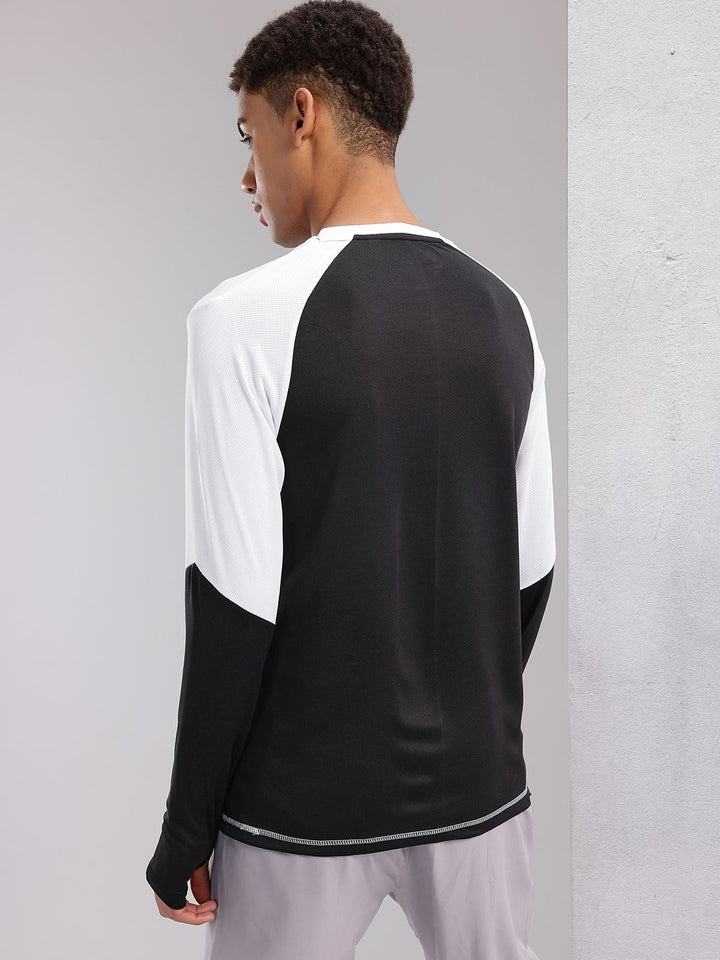 HRX by Hrithik Roshan Colourblocked Sleeves Rapid-Dry Running T-shirt