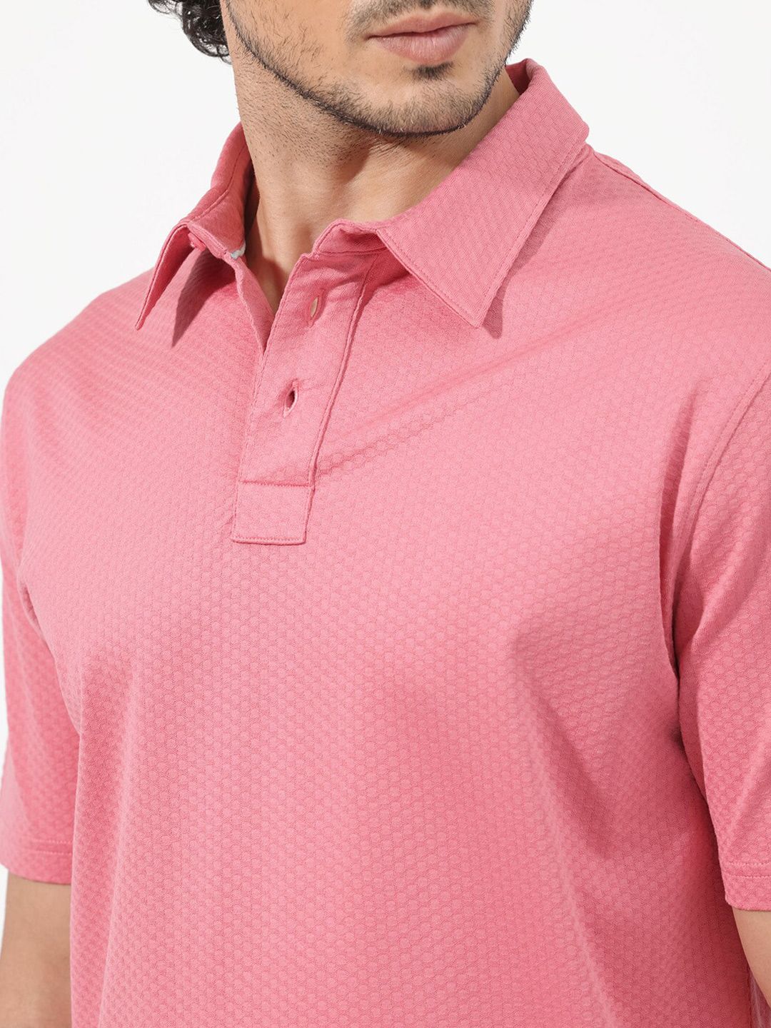 RARE RABBIT Men Nielson Regular Fit Polo Collar T-Shirt