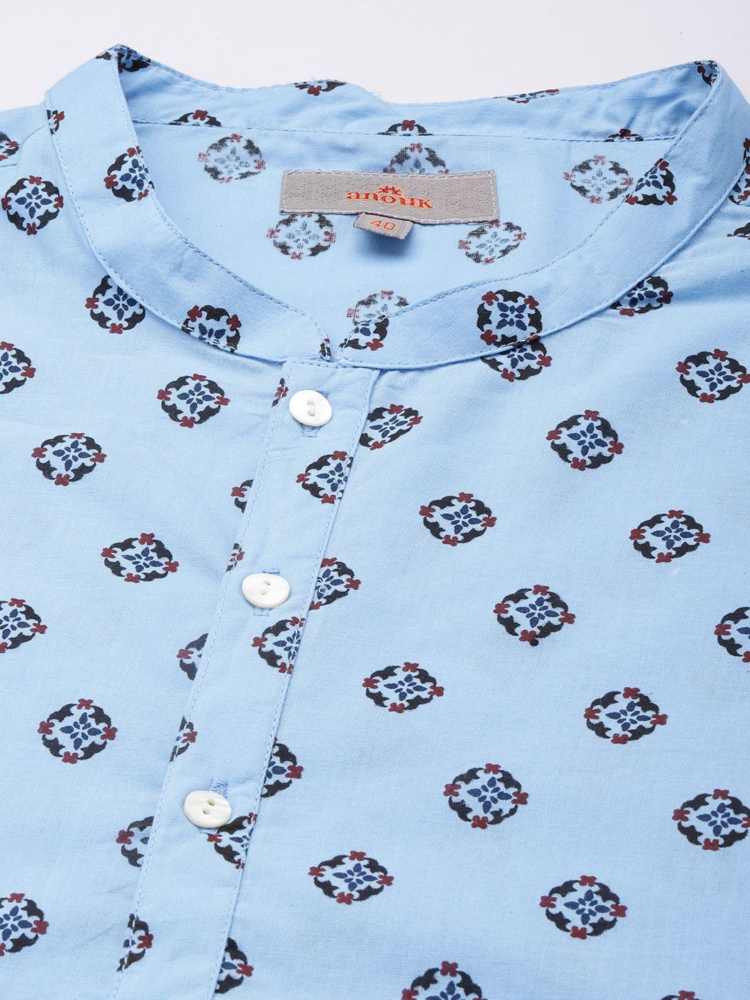 Anouk Ethnic Motifs Printed Pure Cotton Kurta