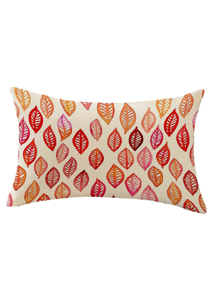 STITCHNEST Pack Of 2 Red & Blue Printed Rectangle Cushion Covers