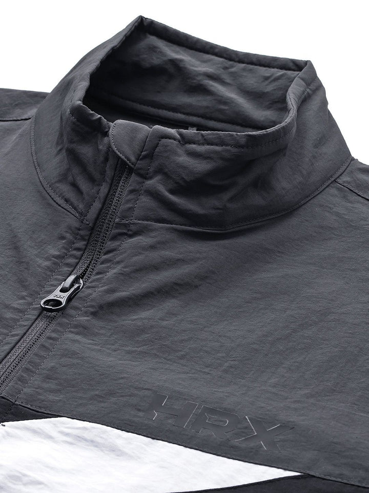 HRX by Hrithik Roshan Rapid Dry Mock Collar Running Tracksuit