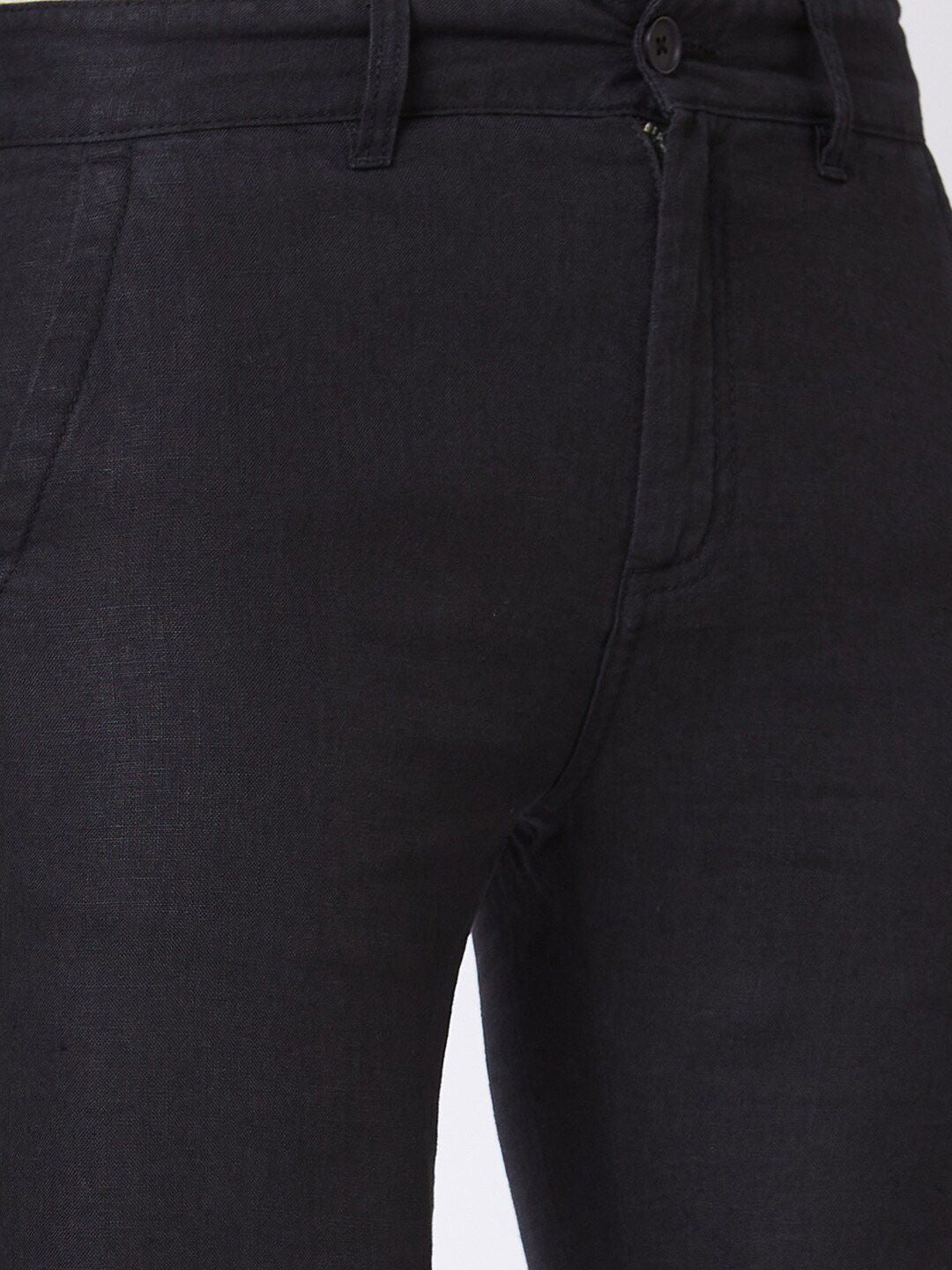 SPYKAR Men Linen Regular Fit Trousers