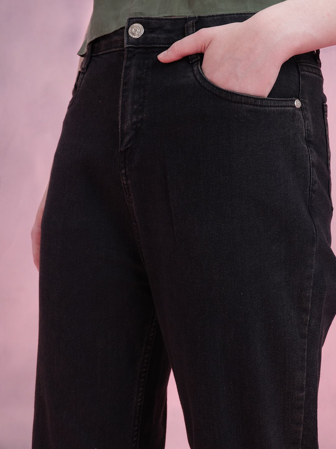 DressBerry Women Mid-Rise Stretchable Mom Fit Jeans