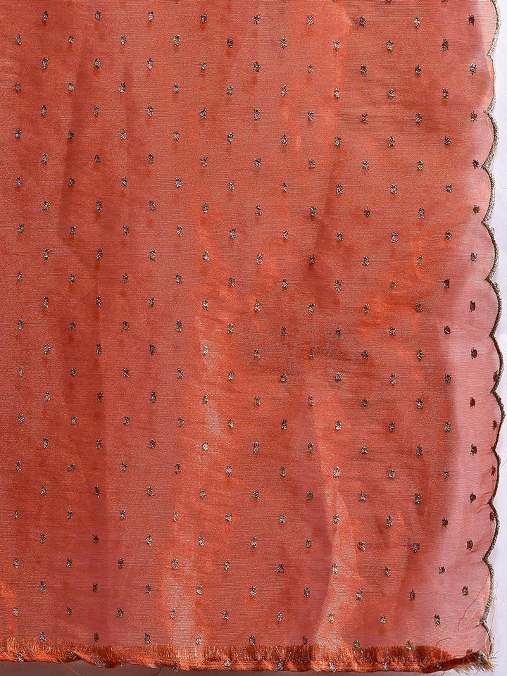 Indo Era Ethnic Motifs Embroidered Thread Work Liva Kurta With Trousers & Dupatta