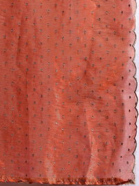 Indo Era Ethnic Motifs Embroidered Thread Work Liva Kurta With Trousers & Dupatta