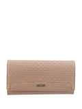 Mochi Beige Textured Wallet