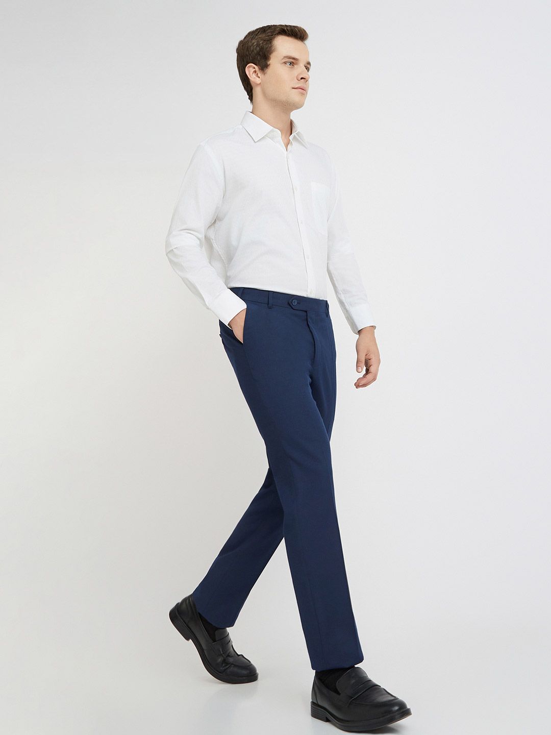 Raymond Men Slim Fit Formal Trousers