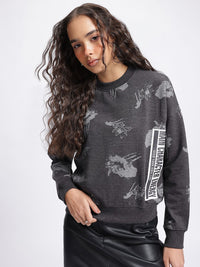 DressBerry Urban Knitwear Printed Sweatshirt