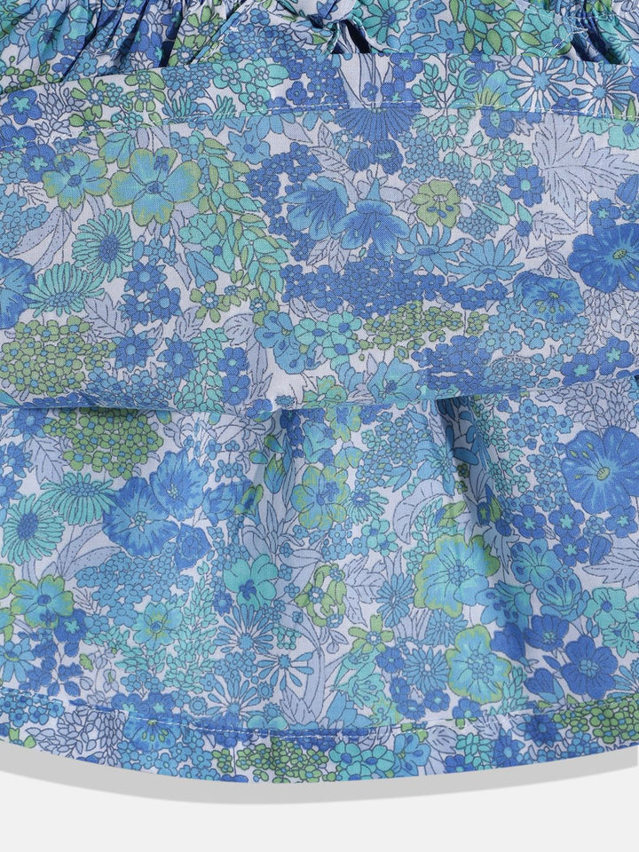 Moms Love Infant Girls Floral Print Fit & Flare Pure Cotton Dress