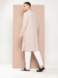 See Designs Embroidered Sequinned Kurta with Pyjamas