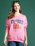 DressBerry Women Printed Longline Sweatshirt