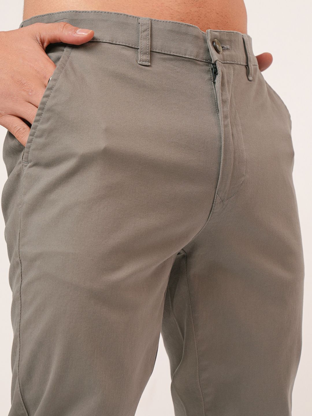 HIGHLANDER Men Soft Feel Twill Chino Trousers