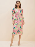 Antheaa Floral Printed Sheath Dress