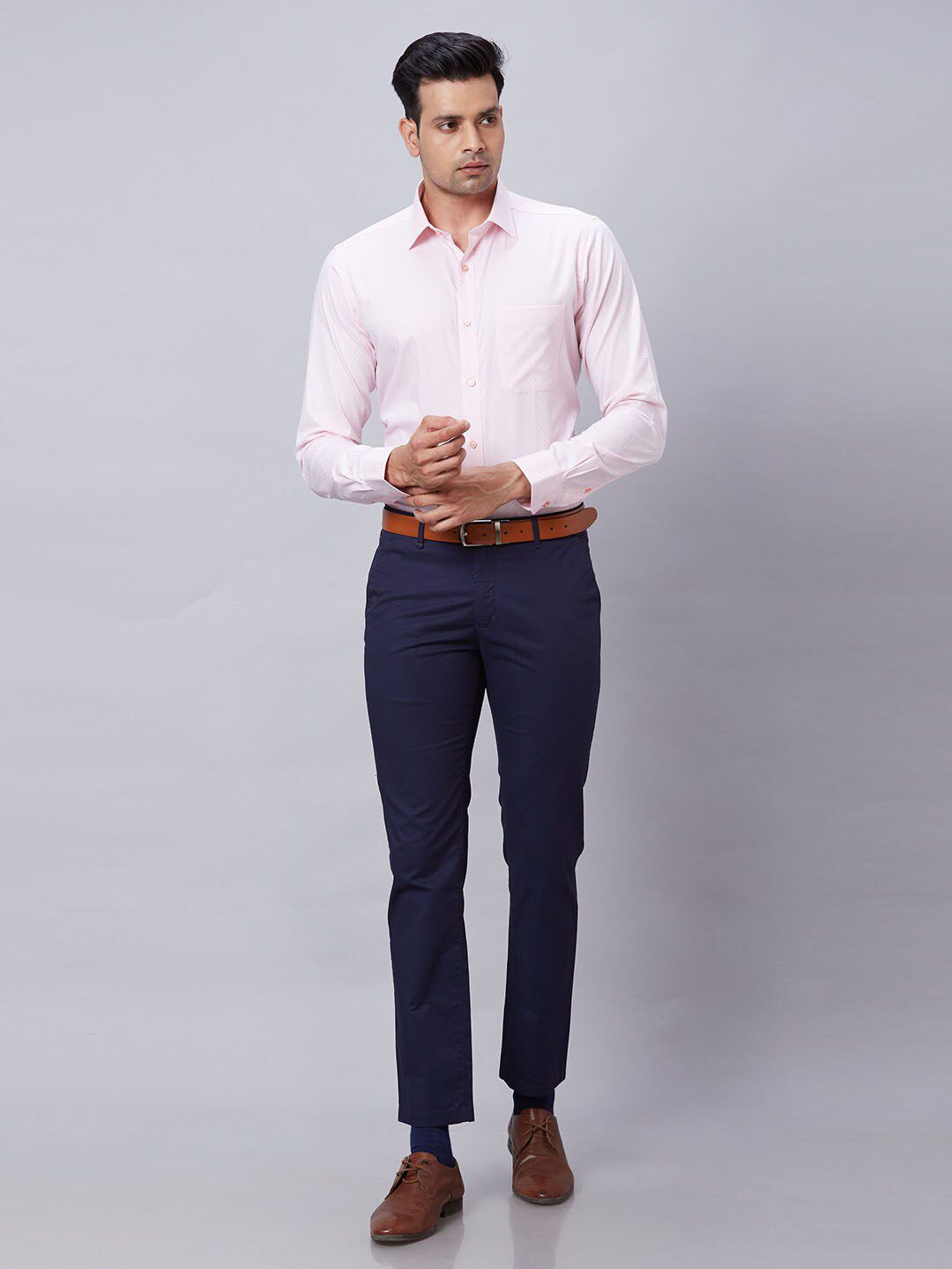 Raymond Self Designed Pure Cotton Slim Fit Formal Shirt