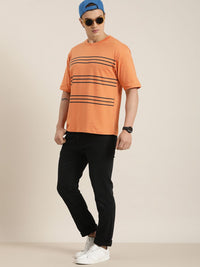 DILLINGER Men Striped Oversized T-shirt
