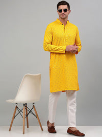 Jompers Ethnic Motif Embroidered Sequinned Kurta with Pyjamas