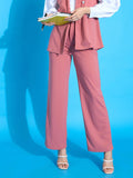 SASSAFRAS worklyf Women Mid Rise Straight Fit Regular Trouser