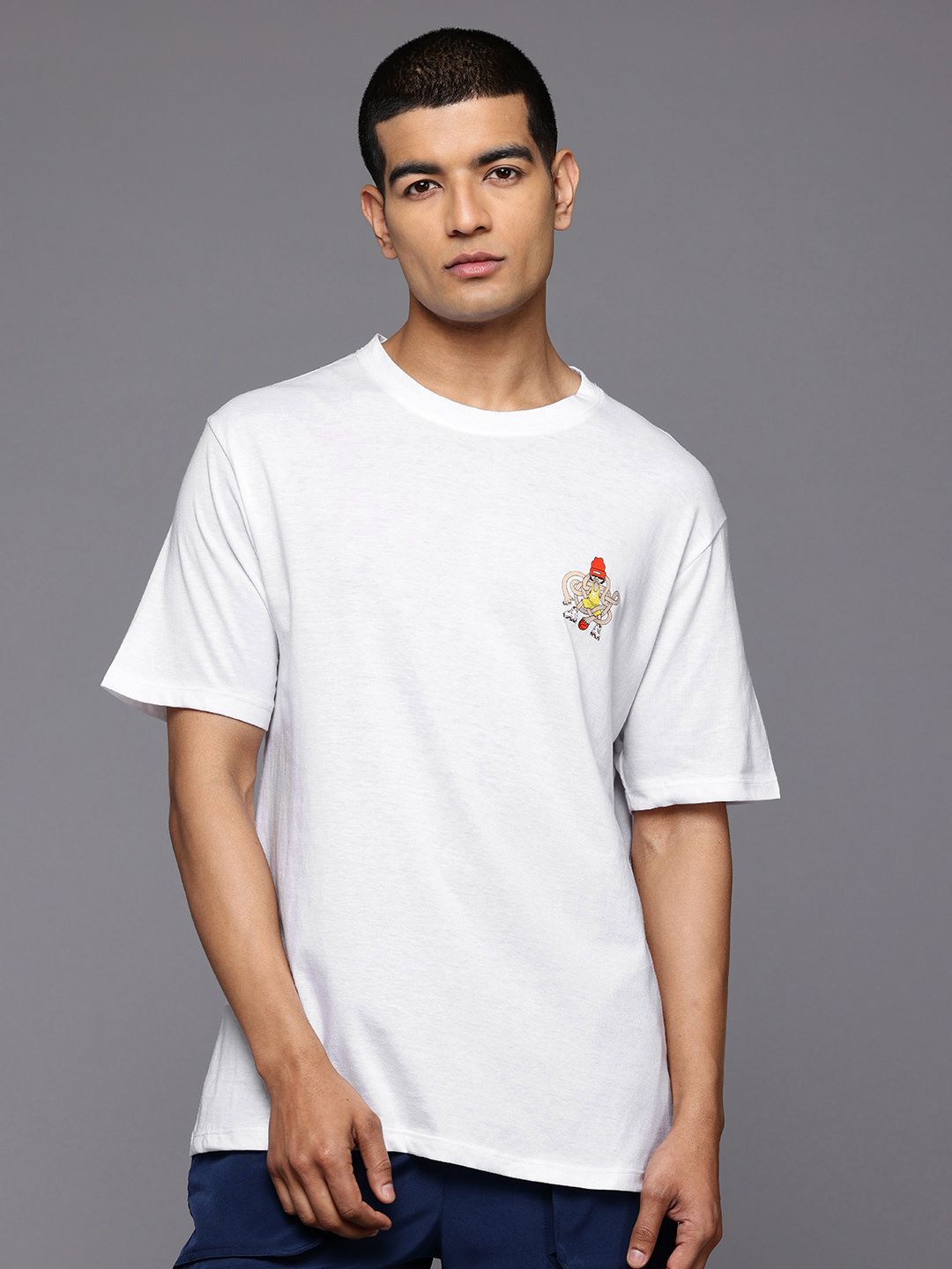 HRX by Hrithik Roshan Placement Print Regular Fit Lifestyle T-shirt