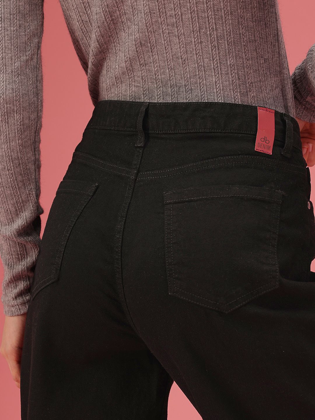 DressBerry Women Mom Fit High-Rise Stretchable Jeans