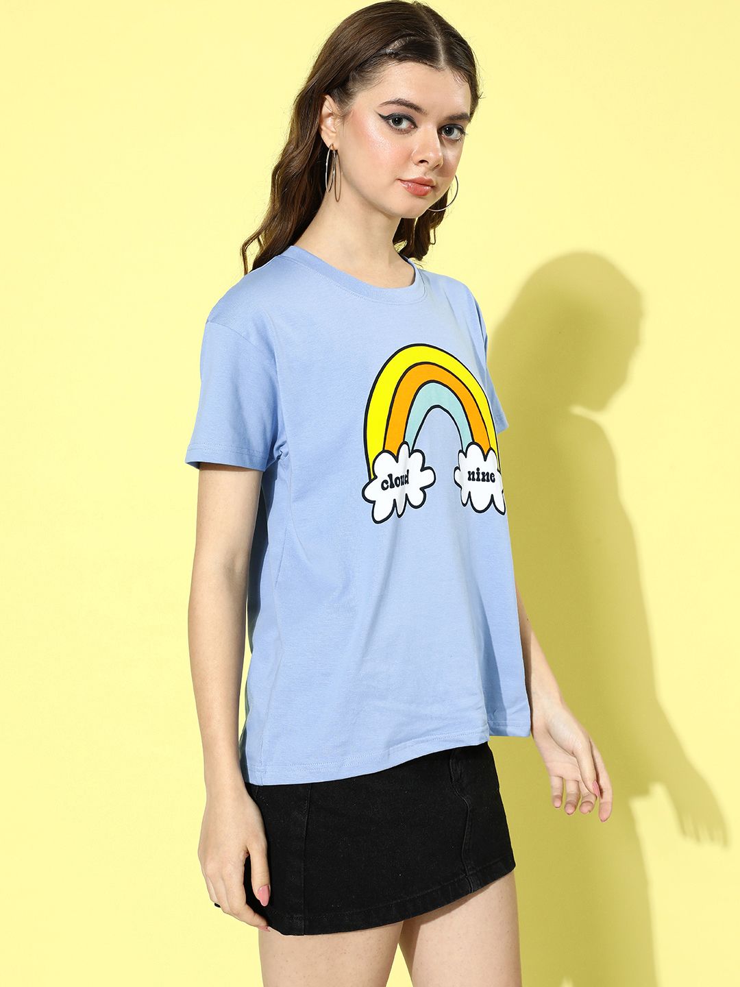 DILLINGER Women Printed Pure Cotton Boxy T-shirt