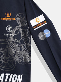 Monte Carlo Boys Cotton Graphic Printed Sweatshirt