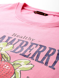 DressBerry Women Printed Longline Sweatshirt