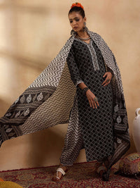 Indo Era Printed Regular Pure Cotton Kurta with Salwar &  Dupatta