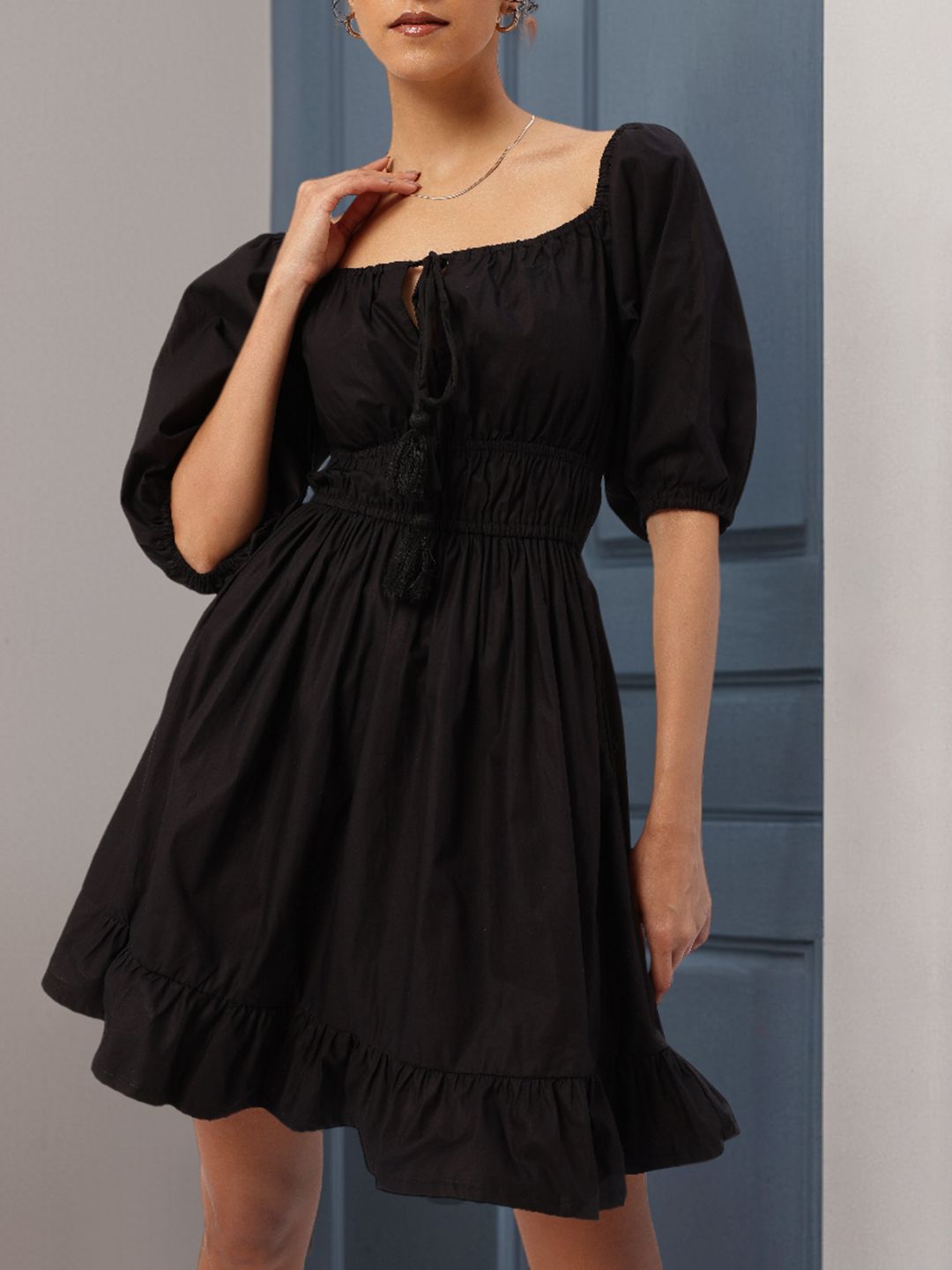 Cute & Classic Chic Cinched A-Line Dress