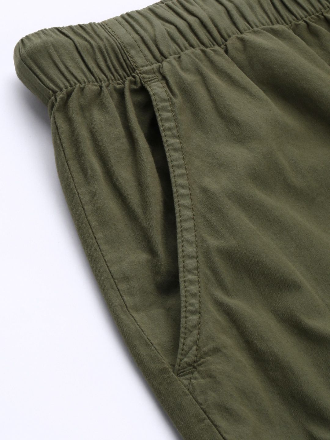 Bene Kleed Men Mid Rise Parachute Fit Pure cotton Cargos Trouser