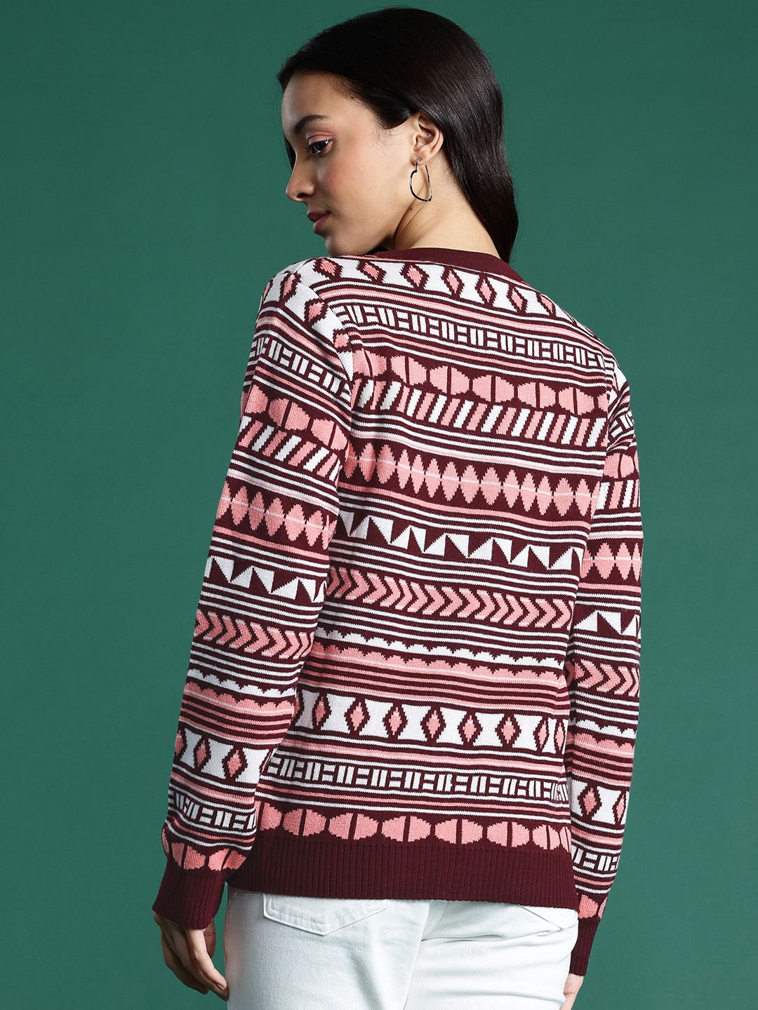 DressBerry Self Designed Front Open Sweater