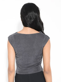 RAREISM Cowl Neck Crop Top