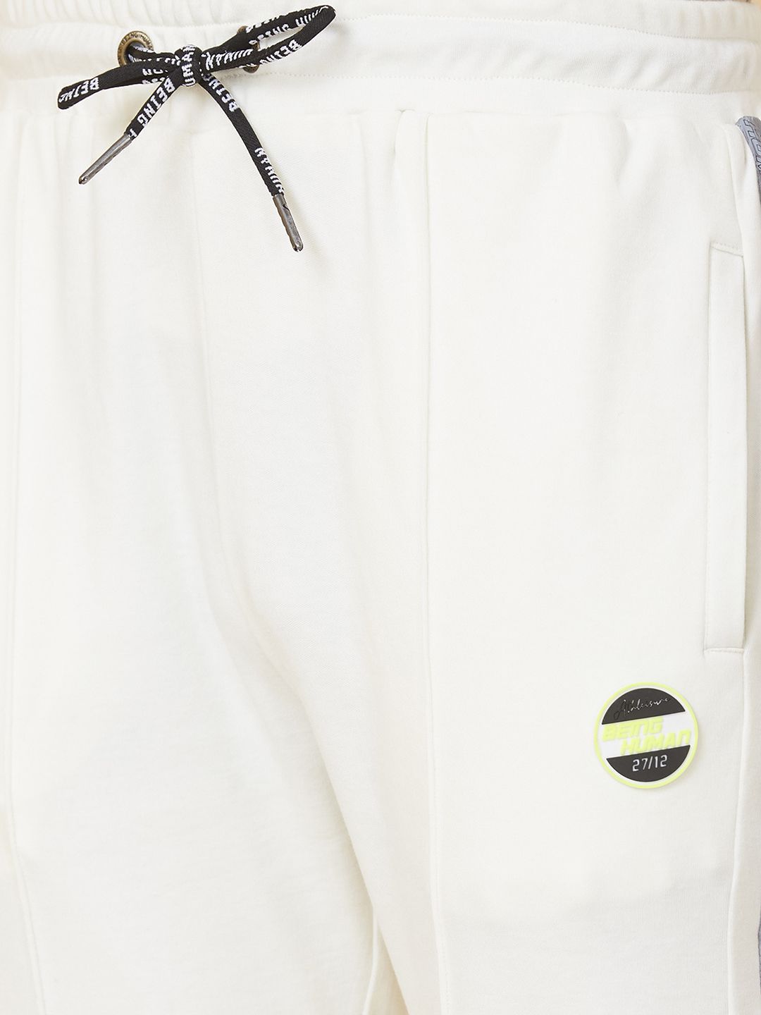 Being Human Men Mid Rise Drawstring Closure Joggers Track Pants