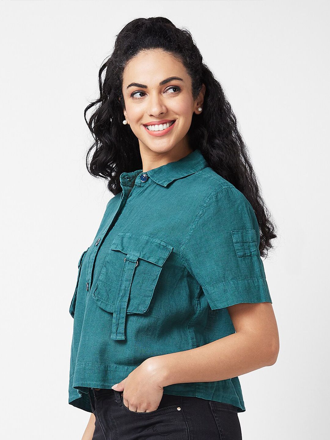 SPYKAR Boxy Opaque Cotton Casual Shirt